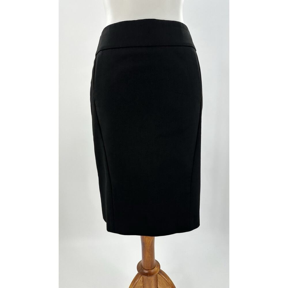 Ann Taylor LOFT Black Pencil Skirt Size 0 Career Work Office Professional